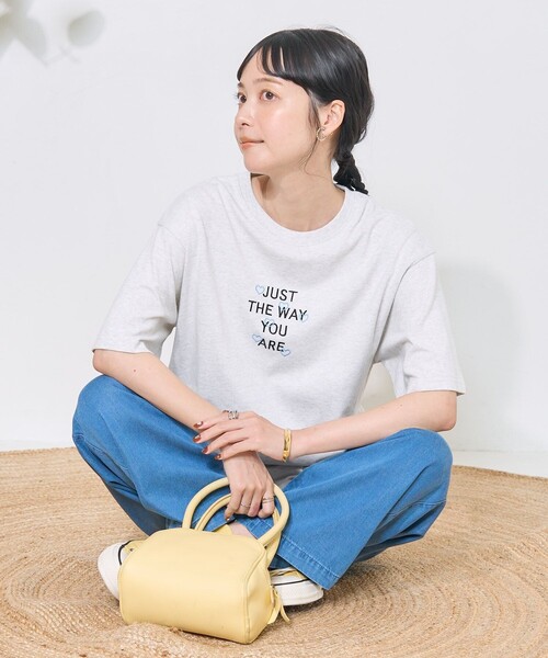セール】ミニロゴ ハート刺繍Tシャツ（Tシャツ/カットソー