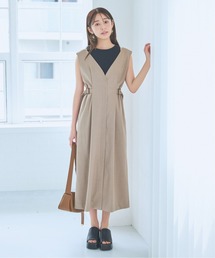 mysty woman | サイドタブジャンスカ 135839(ジャンパースカート)