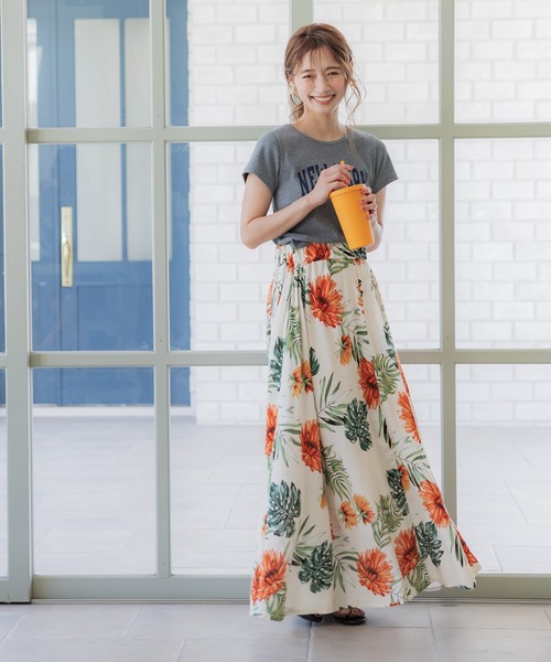 美品 ETRO エトロ フレアスカート 多色花柄 ボタニカル 42 楽天市場】2color レディース ボタニカル柄フレアスカート