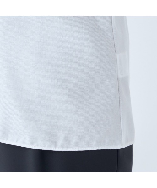 SUIT SELECT(スーツセレクト)の「【SL/七分袖】レギュラーワンピースカラーブラウス/TOUGH BUTTON・NON IRON(シャツ/ブラウス・レディース・ホワイト/ライトグレー・S/LL/M/L)」の20枚目の写真