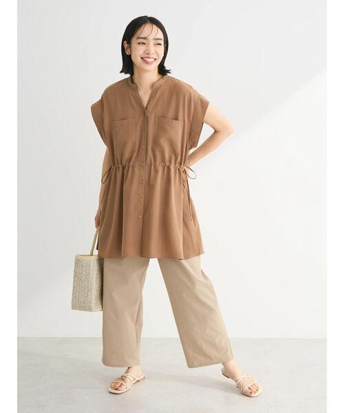 Green　Parks（グリーンパークス）の「イージーサイドラインパンツ（その他パンツ・レディース・グリーン/ブラック/ホワイト系その他2/ベージュ・FREE）」の13枚目の写真