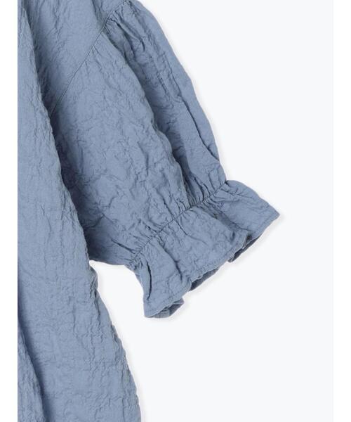 Samansa Mos2(サマンサ モスモス)の「フリル2枚重ね襟ブラウス(シャツ/ブラウス・レディース・オフホワイト/ブラック/サックスブルー/ベージュ・F)」の8枚目の写真