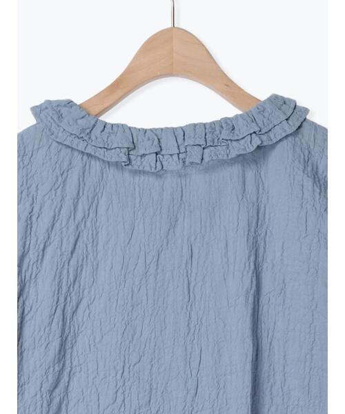 Samansa Mos2（サマンサ モスモス）の「フリル2枚重ね襟ブラウス