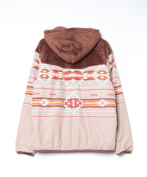 Ocean Pacific（オーシャンパシフィック）の「OP/オーピー 2WAYジャケット/リバーシブル ボアフリース素材 オーバーサイズ ユニセックス 534207（その他アウター・メンズ・ホワイト/ブラウン/ブラック・M/L/XL）」の4枚目の写真