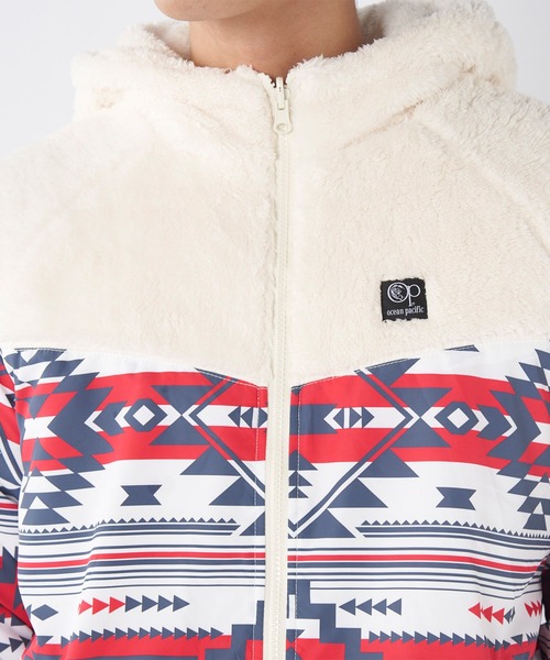 Ocean Pacific（オーシャンパシフィック）の「OP/オーピー 2WAYジャケット/リバーシブル ボアフリース素材 オーバーサイズ ユニセックス 534207（その他アウター・メンズ・ホワイト/ブラウン/ブラック・M/L/XL）」の13枚目の写真