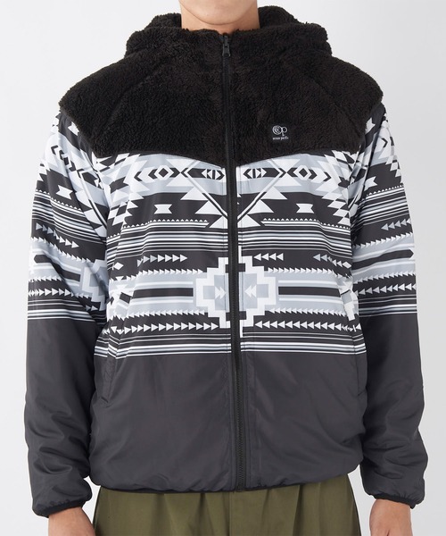 Ocean Pacific（オーシャンパシフィック）の「OP/オーピー 2WAYジャケット/リバーシブル ボアフリース素材 オーバーサイズ ユニセックス 534207（その他アウター・メンズ・ホワイト/ブラウン/ブラック・M/L/XL）」の21枚目の写真