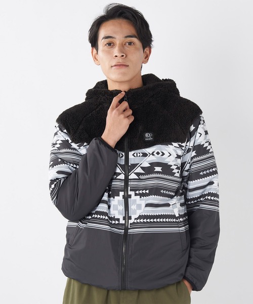 Ocean Pacific（オーシャンパシフィック）の「OP/オーピー 2WAYジャケット/リバーシブル ボアフリース素材 オーバーサイズ ユニセックス 534207（その他アウター・メンズ・ホワイト/ブラウン/ブラック・M/L/XL）」の20枚目の写真