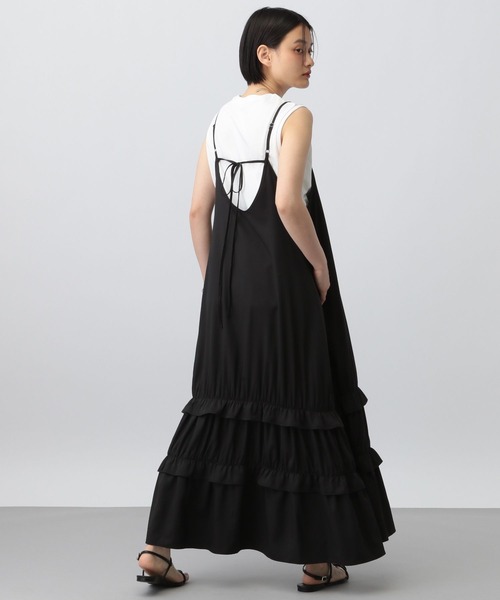 A part by（アパートバイ）の「2PSETキャミワンピース（ワンピース・レディース・ベージュ/ブラック・FREE）」の4枚目の写真