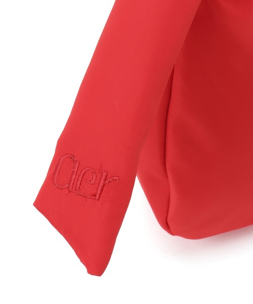 ADAM ET ROPE'(アダムエロペ)の「【サステナブル・WEB限定】ワンハンドル結びミニバッグ(ハンドバッグ・レディース・レッド/シルバー/ブラック・FREE)」の14枚目の写真