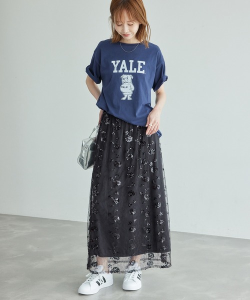 ROPE' PICNIC(ロペピクニック)の「スパンコール刺繍レーススカート(スカート・レディース・キナリ/ブラック・38)」の10枚目の写真