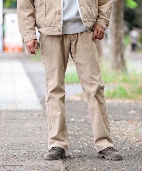 メンズ 【日本製新品】Leeリー別注ベージュ系 Westernerパンツ メンズXL