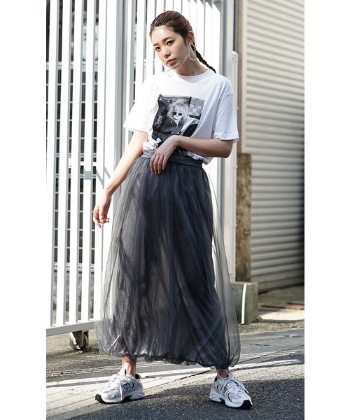 zootie（ズーティー）の「ラメチュール バルーンスカート（スカート・レディース・ブラック/グレー・M）」の16枚目の写真