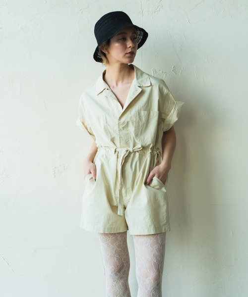 ORIENT MILLINERY（オリエント ミリナリー）の「LAY【ﾚｲ】リネンレース編みハット（ハット・レディース・ブラック/ナチュラル・FREE）」の12枚目の写真