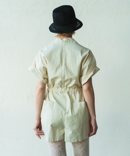 ORIENT MILLINERY（オリエント ミリナリー）の「LAY【ﾚｲ】リネンレース編みハット（ハット・レディース・ブラック/ナチュラル・FREE）」の15枚目の写真