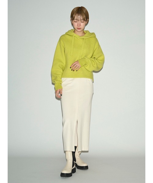 emmi（エミ）の「フーディーニットプルオーバー（ニット/セーター