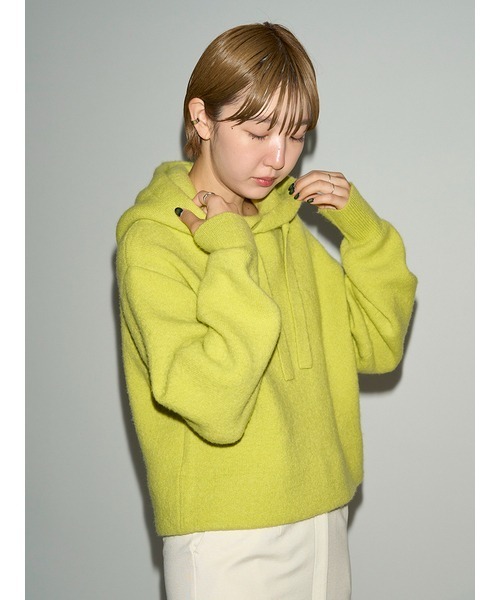 emmi（エミ）の「フーディーニットプルオーバー（ニット/セーター