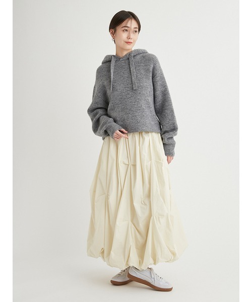 emmi（エミ）の「フーディーニットプルオーバー（ニット/セーター