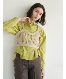 セール】Cotton jacquard tunic blouse（シャツ/ブラウス）｜FIKA 