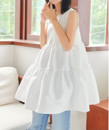 KOBE LETTUCE | バックリボンボリューミーティアードシャイニーチュニック(チュニック)