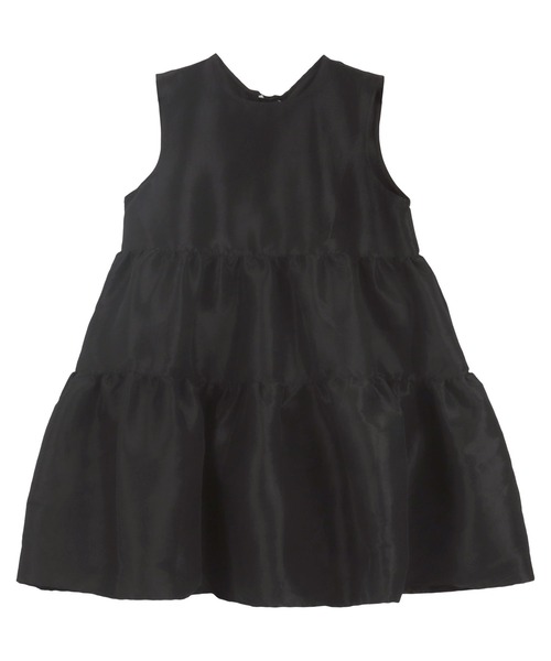 KOBE LETTUCE(コウベレタス)の「バックリボンボリューミーティアードシャイニーチュニック(チュニック・レディース・ホワイト/ブラック・M)」の14枚目の写真