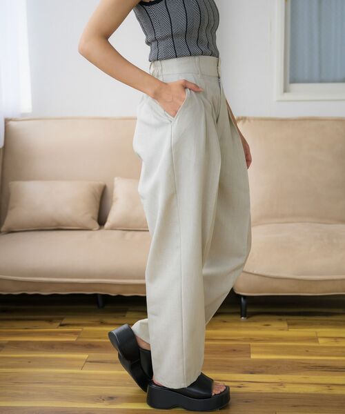 RETRO GIRL(レトロガール)の「麻ライクラフパンツ(その他パンツ・レディース・ブラウン/ブラック/ライトグレー・FREE)」の22枚目の写真