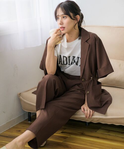 RETRO GIRL(レトロガール)の「麻ライクラフパンツ(その他パンツ・レディース・ブラウン/ブラック/ライトグレー・FREE)」の19枚目の写真