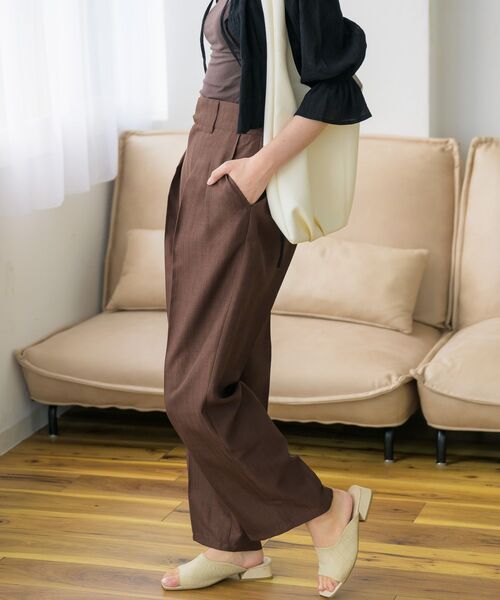 RETRO GIRL(レトロガール)の「麻ライクラフパンツ(その他パンツ・レディース・ブラウン/ブラック/ライトグレー・FREE)」の18枚目の写真