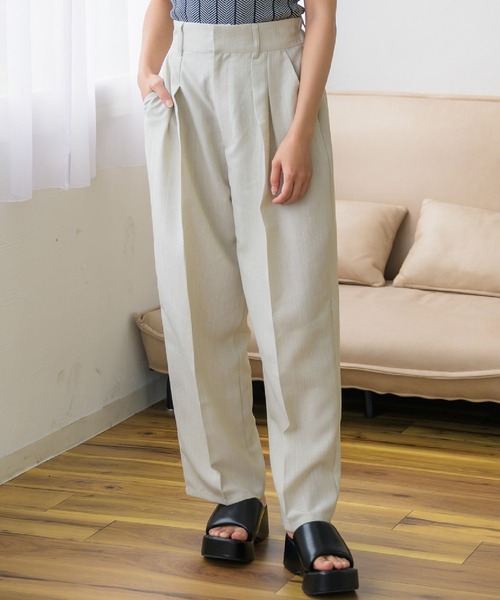 RETRO GIRL(レトロガール)の「麻ライクラフパンツ(その他パンツ・レディース・ブラウン/ブラック/ライトグレー・FREE)」の1枚目の写真