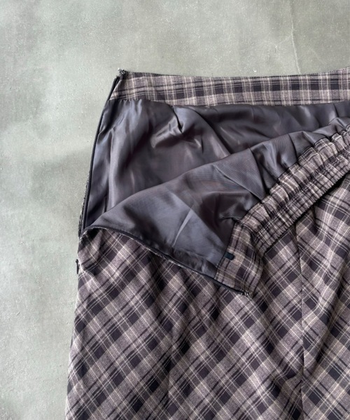 SHAGGIE（シャギー）の「チェック柄ロングスカート（スカート・レディース・ブラウン/ネイビー/ブラック・FREE）」の16枚目の写真