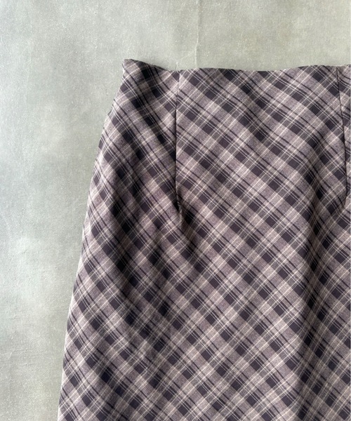 SHAGGIE（シャギー）の「チェック柄ロングスカート（スカート・レディース・ブラウン/ネイビー/ブラック・FREE）」の14枚目の写真
