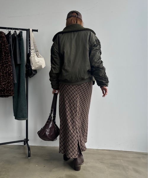 SHAGGIE（シャギー）の「チェック柄ロングスカート（スカート・レディース・ブラウン/ネイビー/ブラック・FREE）」の21枚目の写真