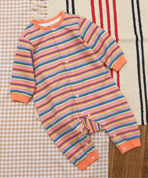 BREEZE(ブリーズ)の「総柄カバーオール マイファーストブリーズ(ロンパース・キッズ・ブラック/アイボリー/キャメル/ピンク/ターコイズブルー/その他3/ラベンダー/ミント/その他2/オレンジ・70/60/80)」の7枚目の写真