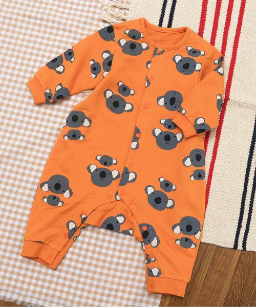 BREEZE(ブリーズ)の「総柄カバーオール マイファーストブリーズ(ロンパース・キッズ・ブラック/アイボリー/キャメル/ピンク/ターコイズブルー/その他3/ラベンダー/ミント/その他2/オレンジ・70/60/80)」の8枚目の写真