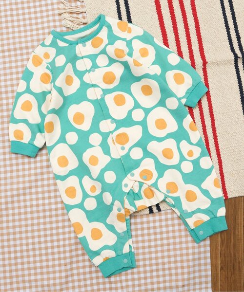 BREEZE(ブリーズ)の「総柄カバーオール マイファーストブリーズ(ロンパース・キッズ・ブラック/アイボリー/キャメル/ピンク/ターコイズブルー/その他3/ラベンダー/ミント/その他2/オレンジ・70/60/80)」の3枚目の写真