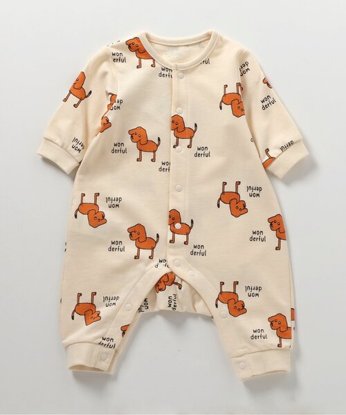 BREEZE(ブリーズ)の「総柄カバーオール マイファーストブリーズ(ロンパース・キッズ・ブラック/アイボリー/キャメル/ピンク/ターコイズブルー/その他3/ラベンダー/ミント/その他2/オレンジ・70/60/80)」の15枚目の写真