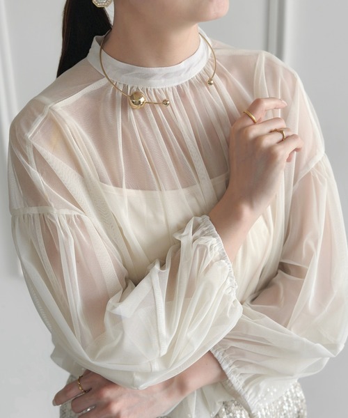 sowang（ソワン）の「メタルボールチョーカーネックレス ネックカフ-metal ball choker necklace-（チョーカー・レディース・シルバー/ゴールド・FREE）」の14枚目の写真