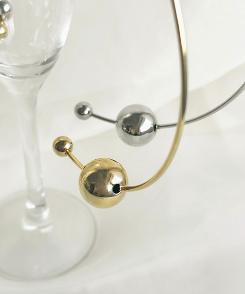 sowang（ソワン）の「メタルボールチョーカーネックレス ネックカフ-metal ball choker necklace-（チョーカー・レディース・シルバー/ゴールド・FREE）」の19枚目の写真