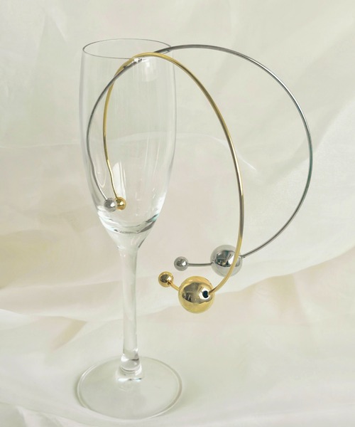 sowang（ソワン）の「メタルボールチョーカーネックレス ネックカフ-metal ball choker necklace-（チョーカー・レディース・シルバー/ゴールド・FREE）」の17枚目の写真