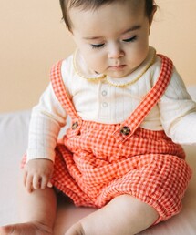 ベビー チェック キルト サスペンダー付 ブルマ 2024（70～80cm）
