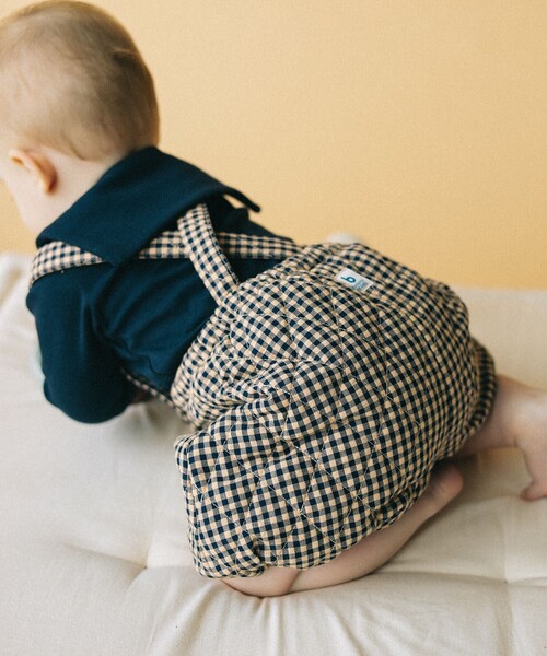 こども ビームス（コドモビームス）の「ベビー チェック キルト サスペンダー付 ブルマ 2024（70～80cm）（その他パンツ・キッズ・レッド/ネイビー・80/70）」の8枚目の写真