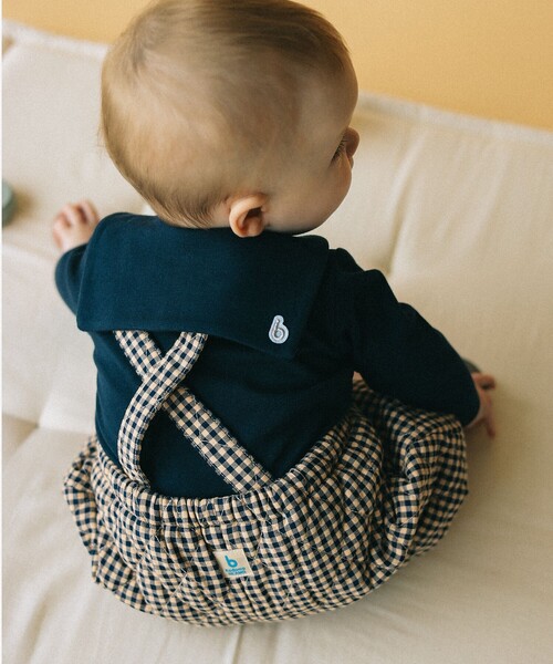 こども ビームス（コドモビームス）の「ベビー チェック キルト サスペンダー付 ブルマ 2024（70～80cm）（その他パンツ・キッズ・レッド/ネイビー・80/70）」の10枚目の写真