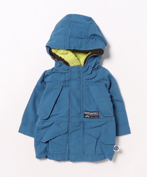 RUGGEDWORKS（ラゲッドワークス）の「裏ボアベスト付き　３WAYブルゾン（ブルゾン・キッズ・ライトブルー/ダークグレー/キャメル・80ｃｍ）」の3枚目の写真