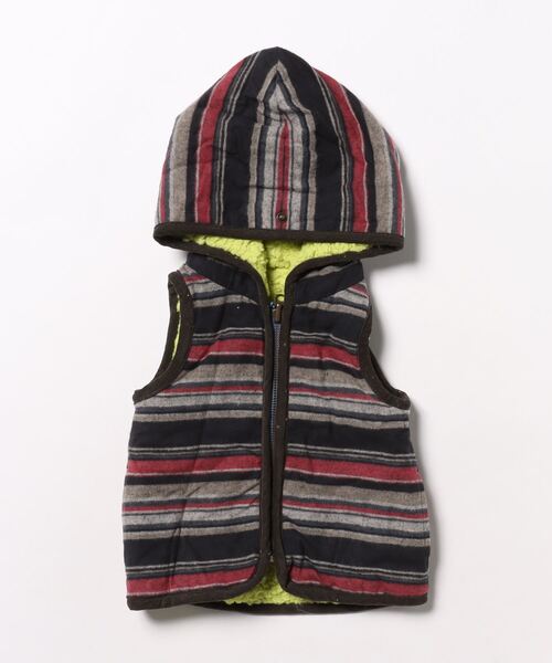 RUGGEDWORKS（ラゲッドワークス）の「裏ボアベスト付き　３WAYブルゾン（ブルゾン・キッズ・ライトブルー/ダークグレー/キャメル・80ｃｍ）」の6枚目の写真