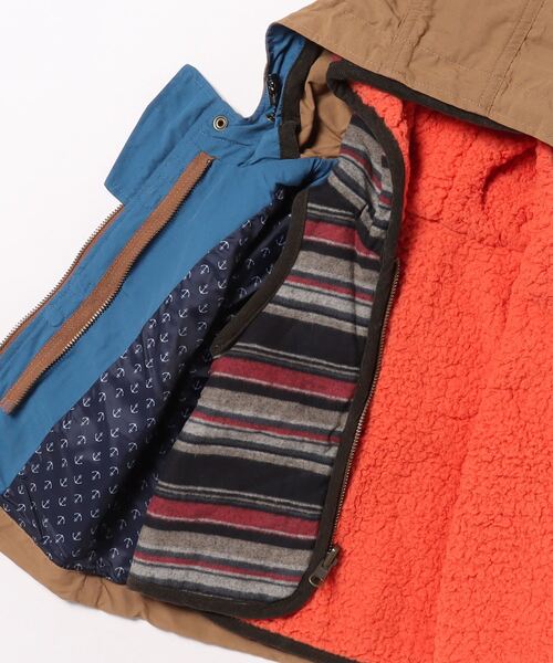 RUGGEDWORKS（ラゲッドワークス）の「裏ボアベスト付き　３WAYブルゾン（ブルゾン・キッズ・ライトブルー/ダークグレー/キャメル・80ｃｍ）」の8枚目の写真