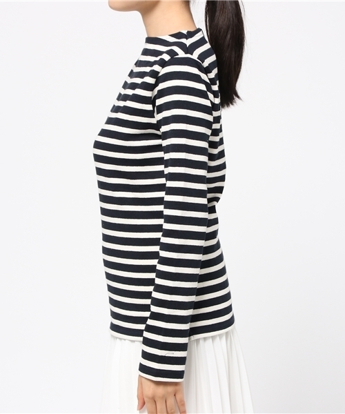 Sheta（シータ）の「ボートネックボーダーカットソー（Tシャツ/カットソー・レディース・ネイビー・0/1）」の3枚目の写真