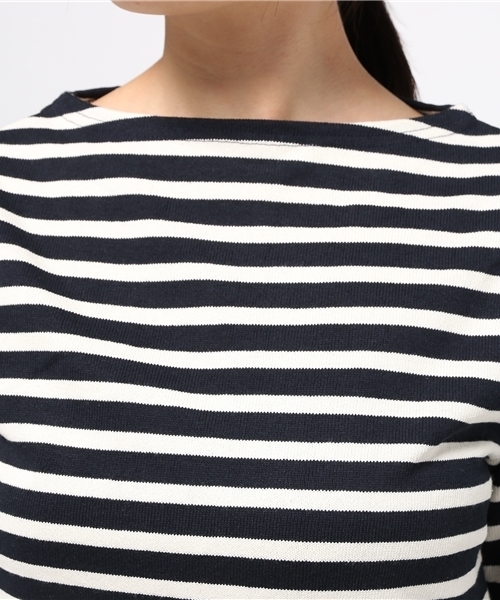 Sheta（シータ）の「ボートネックボーダーカットソー（Tシャツ/カットソー・レディース・ネイビー・0/1）」の5枚目の写真