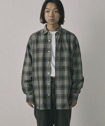 Firsthand | Re Firsthand design by IDEAS/リ ファーストハンド デザイン バイ イデアス REFH 草木染 レギュラーカラー タータンチェックシャツ(シャツ/ブラウス)