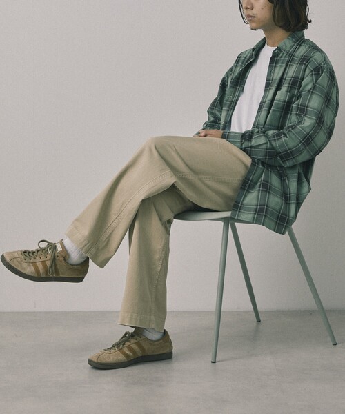 Firsthand（ファーストハンド）の「Re Firsthand design by IDEAS/リ ファーストハンド デザイン バイ イデアス REFH 草木染 レギュラーカラー タータンチェックシャツ（シャツ/ブラウス・メンズ・オリーブ/ブラウン・SMALL/MEDIUM/LARGE）」の5枚目の写真