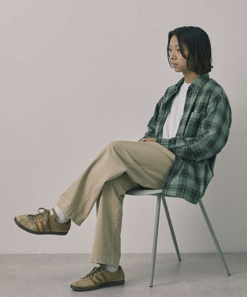 Firsthand（ファーストハンド）の「Re Firsthand design by IDEAS/リ ファーストハンド デザイン バイ イデアス REFH 草木染 レギュラーカラー タータンチェックシャツ（シャツ/ブラウス・メンズ・オリーブ/ブラウン・SMALL/MEDIUM/LARGE）」の3枚目の写真