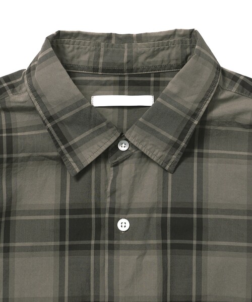 【セール】Re Firsthand design by IDEAS/リ ファーストハンド デザイン バイ イデアス REFH 草木染 レギュラーカラー タータンチェックシャツ（シャツ/ブラウス）｜Firsthand（ファーストハンド）